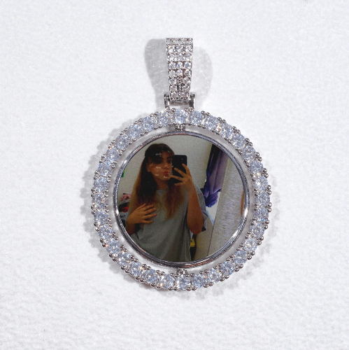 3D Spinning 2-Faced Custom Picture Pendant