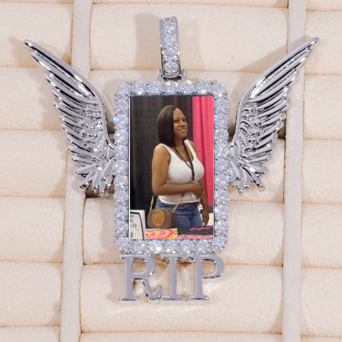 RIP WING 3D CUSTOM PICTURE PENDANT