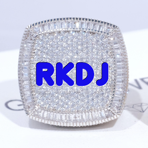 CUSTOM LETTER 3D ICED RING