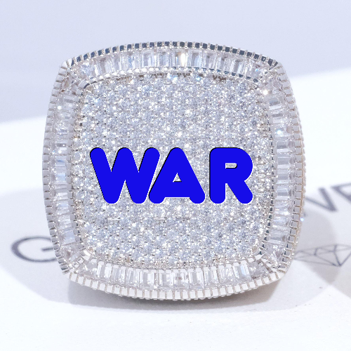 CUSTOM LETTER 3D ICED RING