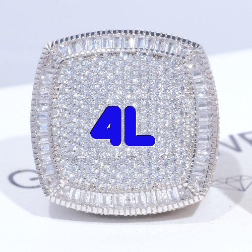 CUSTOM LETTER 3D ICED RING