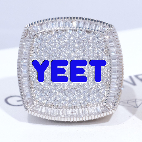 CUSTOM LETTER 3D ICED RING