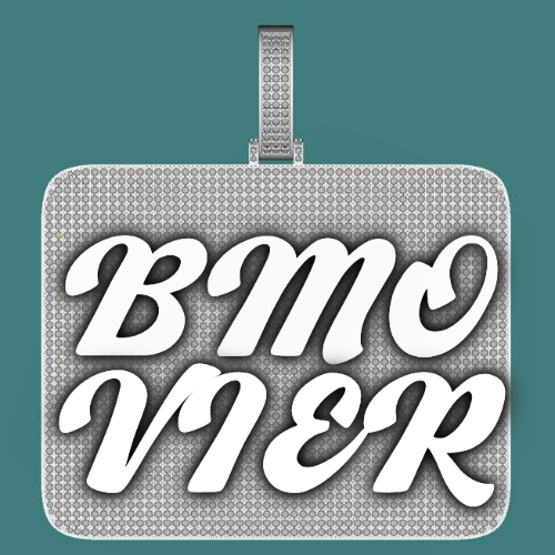 CUSTOM LETTER NECKLACE 3D BIG SQUARE