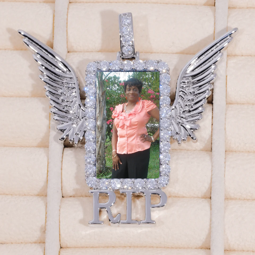 RIP WING 3D CUSTOM PICTURE PENDANT