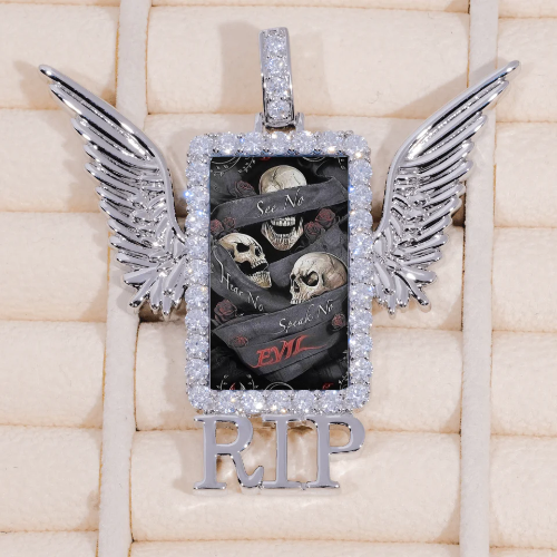 RIP WING 3D CUSTOM PICTURE PENDANT