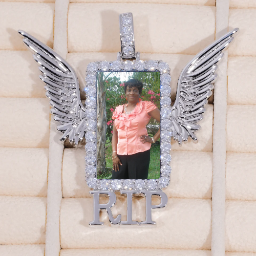RIP WING 3D CUSTOM PICTURE PENDANT