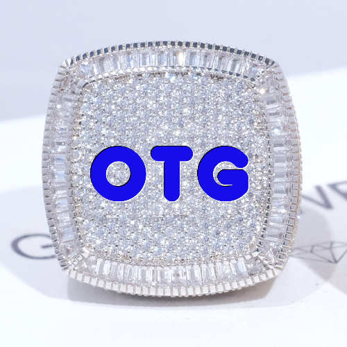 CUSTOM LETTER 3D ICED RING