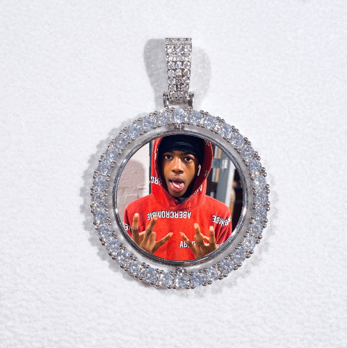 3D Spinning 2-Faced Custom Picture Pendant