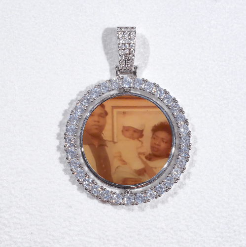 3D Spinning 2-Faced Custom Picture Pendant