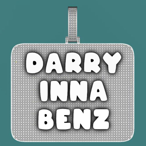 CUSTOM LETTER NECKLACE 3D BIG SQUARE
