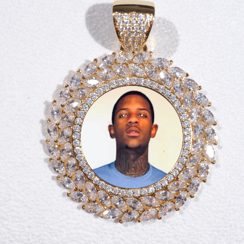 Large 3D Wheat Ear Custom Picture Pendant