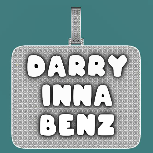 CUSTOM LETTER NECKLACE 3D BIG SQUARE