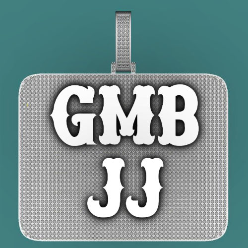 CUSTOM LETTER NECKLACE 3D BIG SQUARE