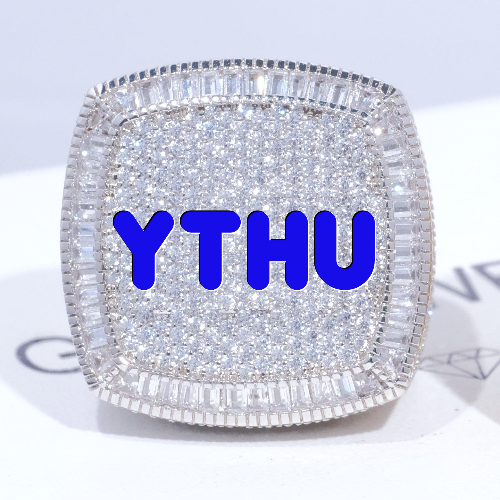 CUSTOM LETTER 3D ICED RING