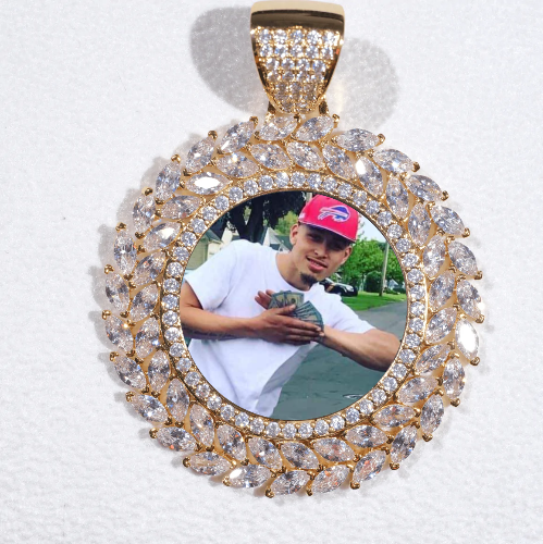 Large 3D Wheat Ear Custom Picture Pendant