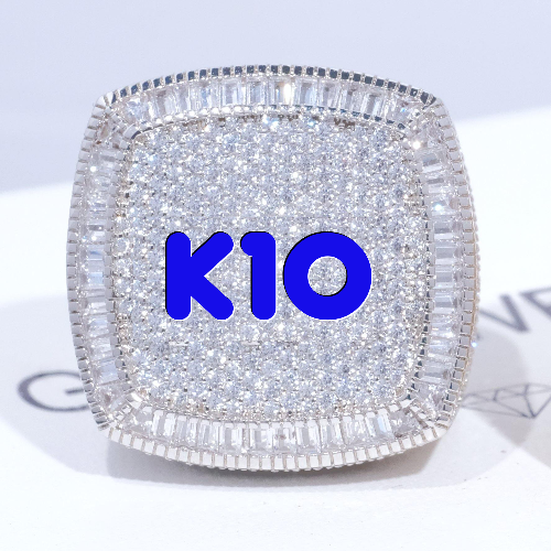 CUSTOM LETTER 3D ICED RING