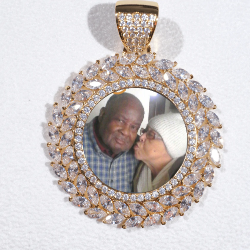 Large 3D Wheat Ear Custom Picture Pendant