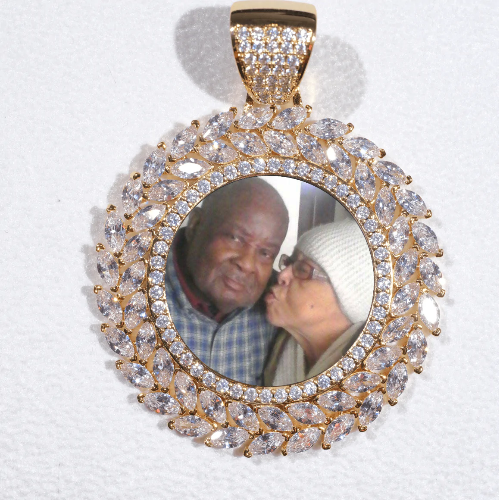 Large 3D Wheat Ear Custom Picture Pendant