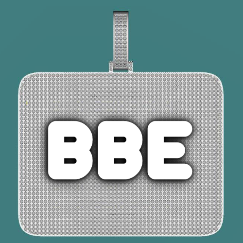 CUSTOM LETTER NECKLACE 3D BIG SQUARE