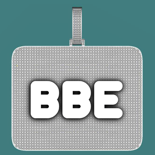 CUSTOM LETTER NECKLACE 3D BIG SQUARE