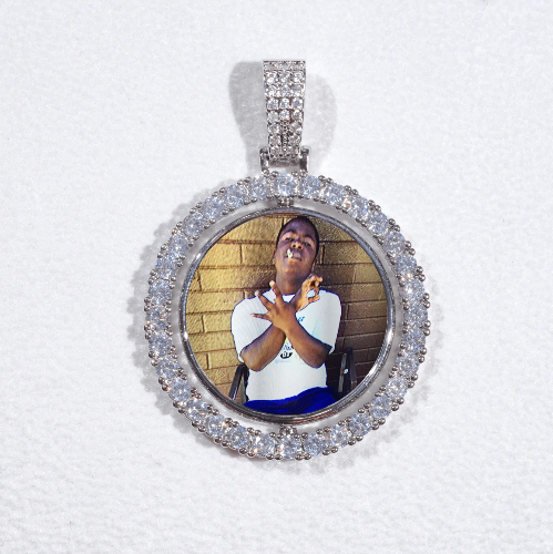 3D Spinning 2-Faced Custom Picture Pendant