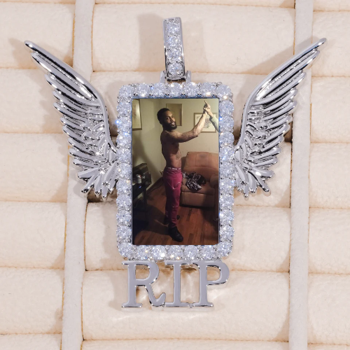 RIP WING 3D CUSTOM PICTURE PENDANT