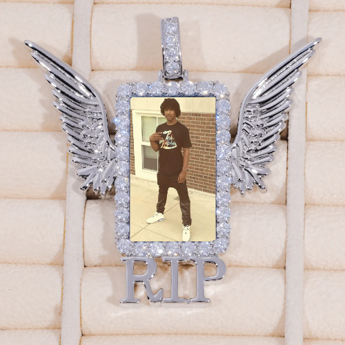 RIP WING 3D CUSTOM PICTURE PENDANT