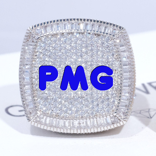 CUSTOM LETTER 3D ICED RING