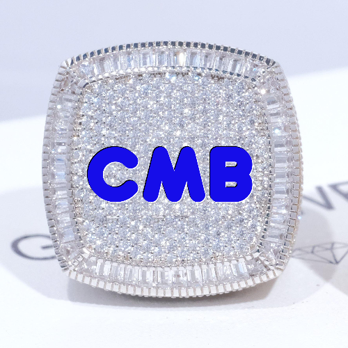 CUSTOM LETTER 3D ICED RING