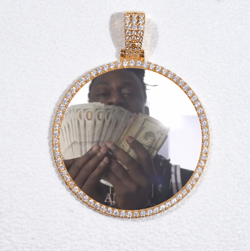 MEDIUM 3D CIRCLE CUSTOM PICTURE PENDANT