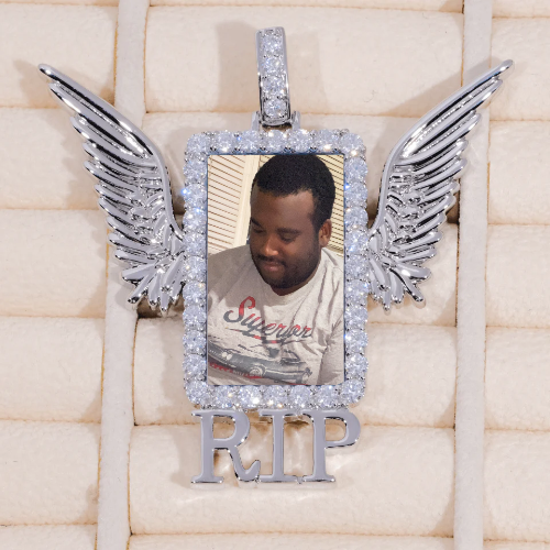 RIP WING 3D CUSTOM PICTURE PENDANT