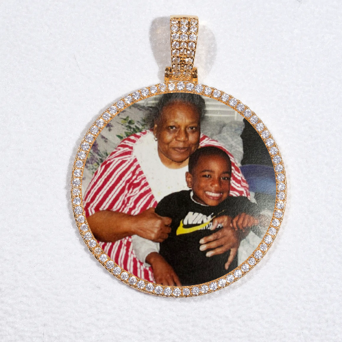 MEDIUM 3D CIRCLE CUSTOM PICTURE PENDANT