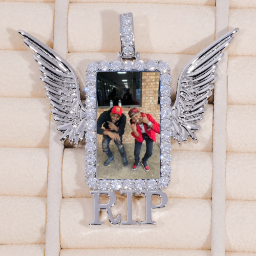RIP WING 3D CUSTOM PICTURE PENDANT
