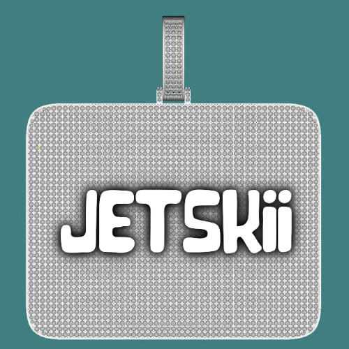 CUSTOM LETTER NECKLACE 3D BIG SQUARE