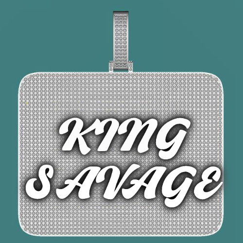 CUSTOM LETTER NECKLACE 3D BIG SQUARE