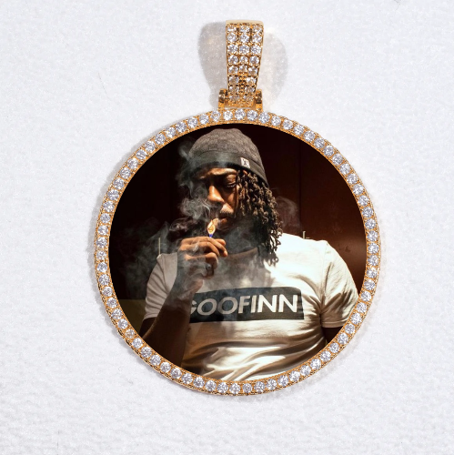 MEDIUM 3D CIRCLE CUSTOM PICTURE PENDANT