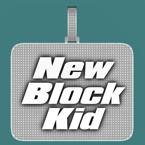CUSTOM LETTER NECKLACE 3D BIG SQUARE