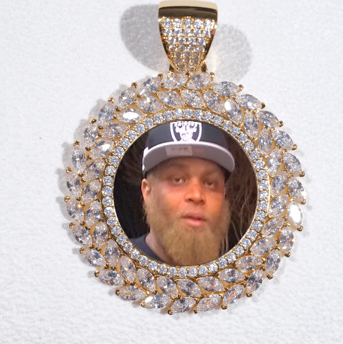 Large 3D Wheat Ear Custom Picture Pendant