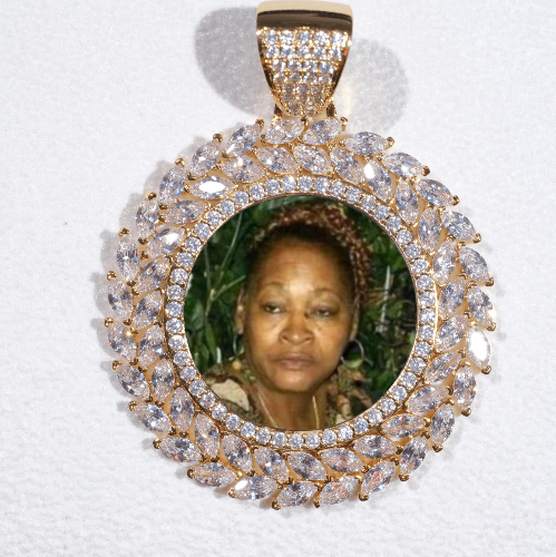 Large 3D Wheat Ear Custom Picture Pendant