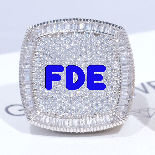 CUSTOM LETTER 3D ICED RING
