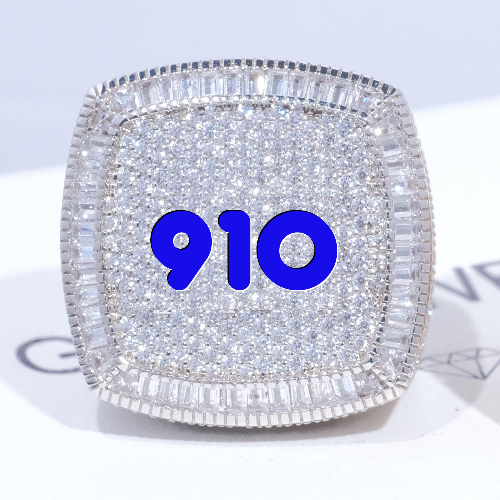 CUSTOM LETTER 3D ICED RING