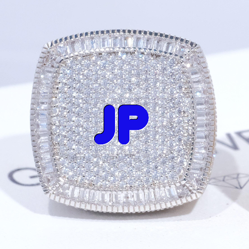 CUSTOM LETTER 3D ICED RING