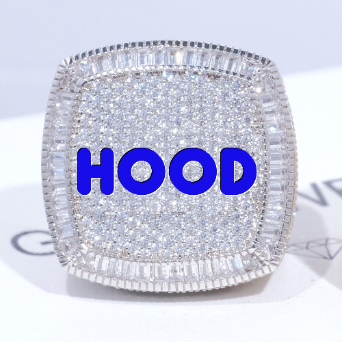 CUSTOM LETTER 3D ICED RING