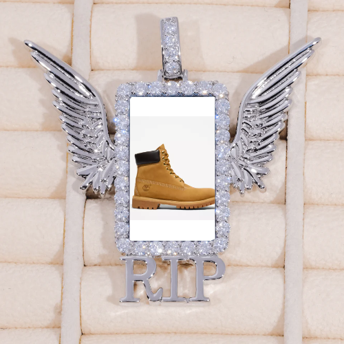 RIP WING 3D CUSTOM PICTURE PENDANT