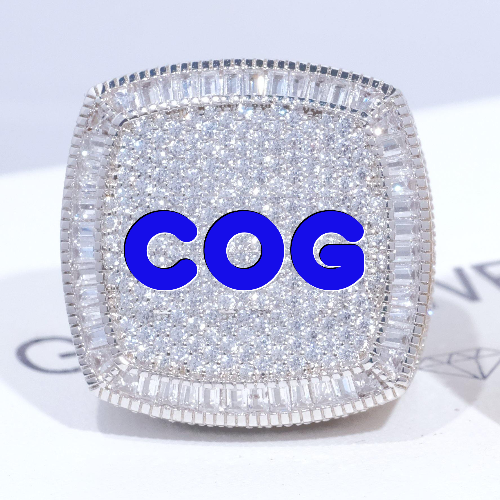 CUSTOM LETTER 3D ICED RING
