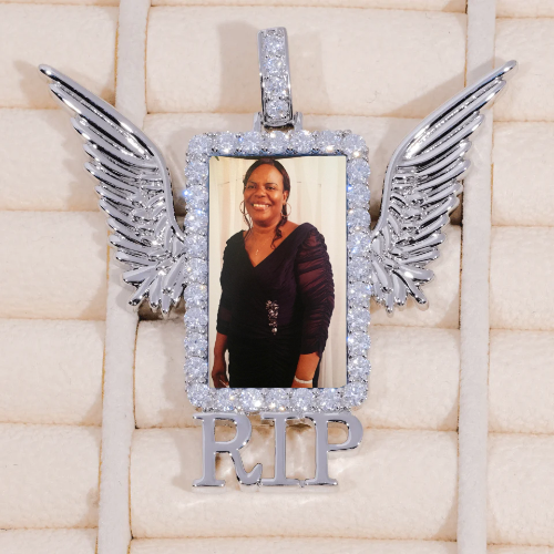 RIP WING 3D CUSTOM PICTURE PENDANT