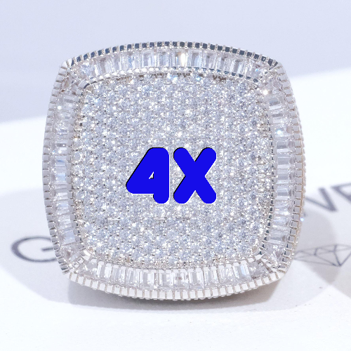 CUSTOM LETTER 3D ICED RING