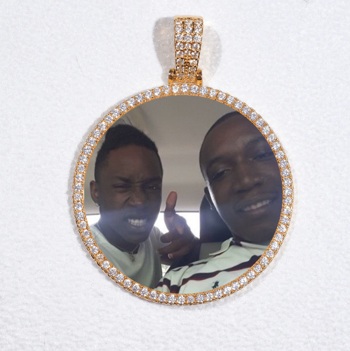 MEDIUM 3D CIRCLE CUSTOM PICTURE PENDANT