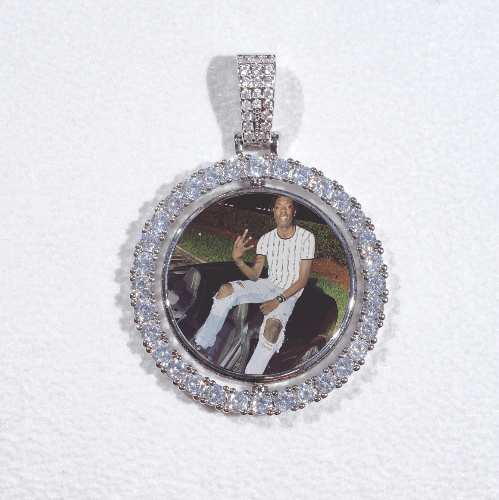 3D Spinning 2-Faced Custom Picture Pendant