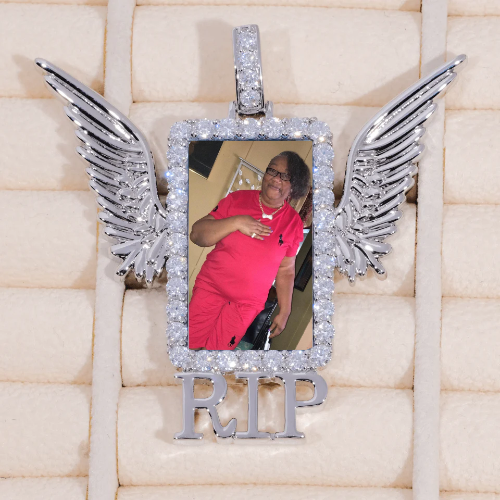 RIP WING 3D CUSTOM PICTURE PENDANT